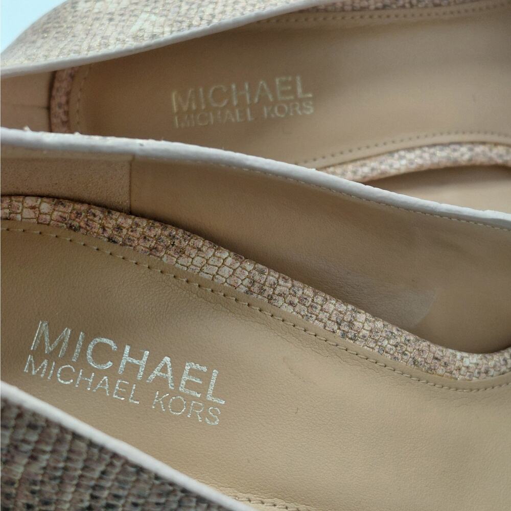Michael Kors Womens Heels Size 6M Snakeskin Wedding Cocktail Party Evening Pumps - Picture 4 of 12